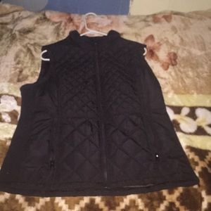 Black Zip Up Vest